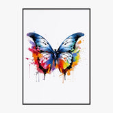 Tableau Animaux Papillon Pop Art