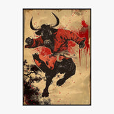 Tableau Animaux Vache Ninja