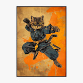 Tableau Animaux Chat Ninja