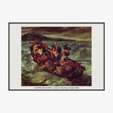 Tableau Eugène Delacroix Christ on the Sea of Galilee