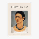 Affiche Frida Kahlo – Self Portrait With Necklace 1933