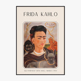 Affiche Frida Kahlo – Self Portrait With Small Monkey 1945
