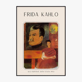 Affiche Frida Kahlo – Self Portrait With Stalin 1954