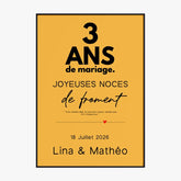 Affiche Personnalisée Noces De Froment