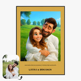 Affiche Personnalisée Style Pixar Couple