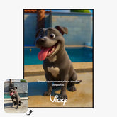 Affiche Personnalisée Animaux Style Pixar