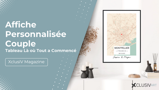 Tableau Là où Tout a Commencé & Affiche Personnalisée Couple