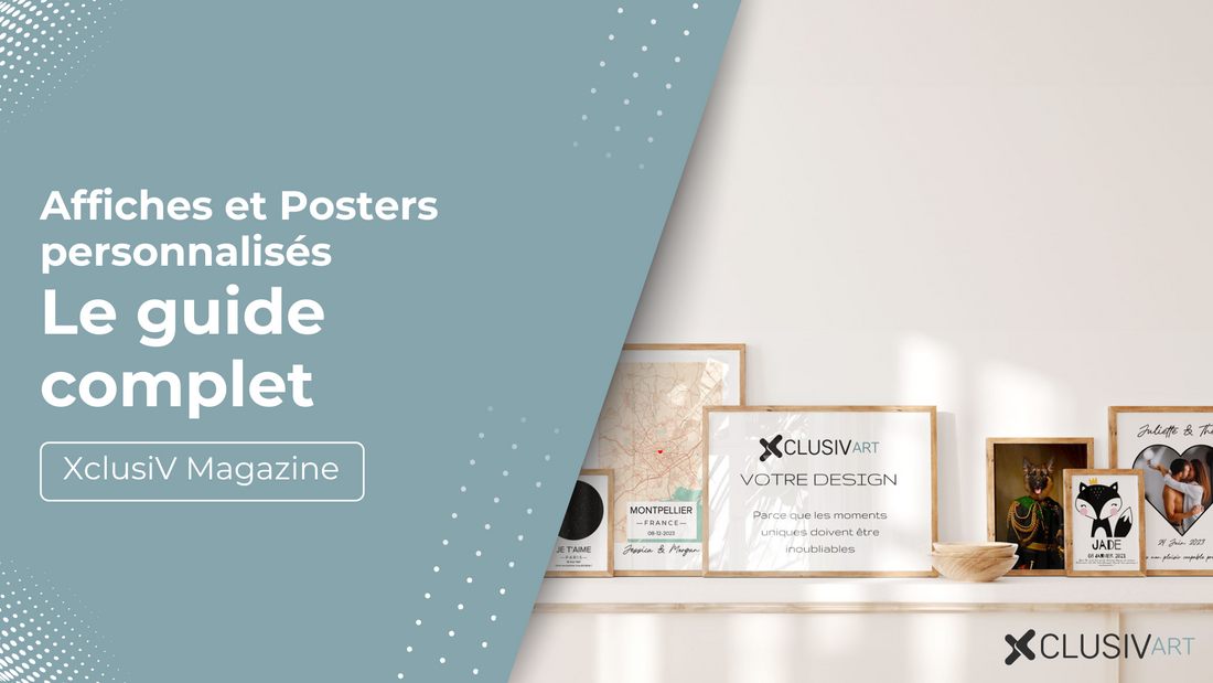 Affiches personnalisées et Posters personnalisés : Le guide complet – XclusiV-ART Créez votre affiche ou poster personnalisé 🖼️ Impression de qualité sur papier premium 🇫🇷 Parfait pour un cadeau unique ou une déco sur-mesure. 🚀 Livraison rapide !