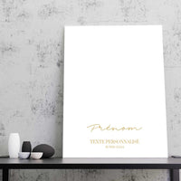 Tableau signe du zodiaque boho Personnalisé Black Édition