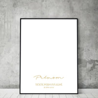 Tableau signe du zodiaque boho Personnalisé Black Édition