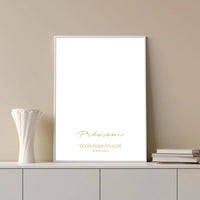 Tableau signe du zodiaque boho Personnalisé Black Édition