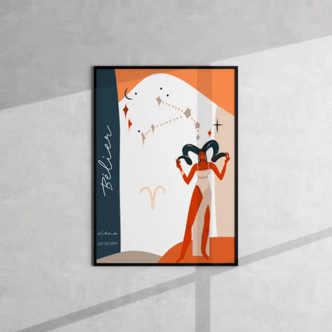 Tableau Signe Zodiaque Personnalisé Anastasy Helter