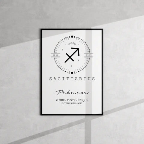 Tableau signe du zodiaque boho Personnalisé