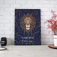 Tableau Signe Astrologique Personnalisé Blue Édition Rectangle