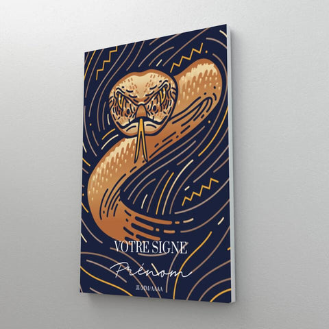 Tableau Signe Amérindien Personnalisé Blue Édition Rectangle