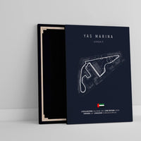Affiche ou Tableau du Circuit de Formule 1 Yas Marina à Abu Dhabi