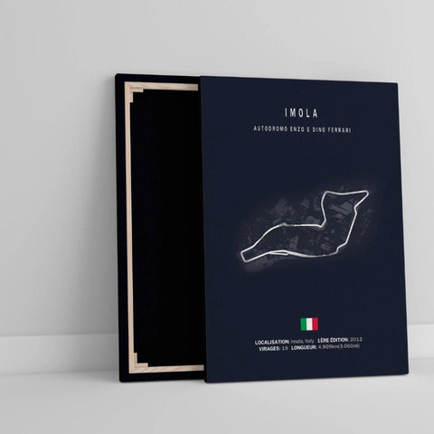 Affiche ou Tableau du Circuit de Formule 1 Autodromo Enzo e Dino Ferrari à Imola en Italie