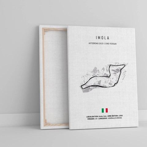 Affiche ou Tableau du Circuit de Formule 1 Autodromo Enzo e Dino Ferrari à Imola en Italie