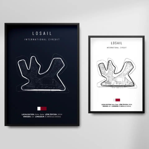 Affiche ou Tableau du Circuit de Formule 1 Losail International Circuit Doha Qatar