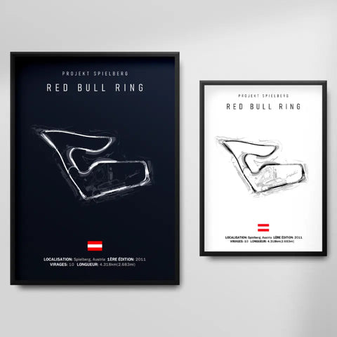 Affiche ou Tableau du Circuit de Formule 1 Red Bull Ring Projekt Spielberg Autriche
