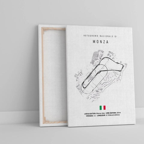 Affiche ou Tableau du Circuit de Formule 1 Autodromo Nazionale di Monza Italie