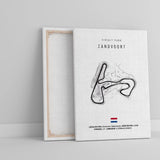 Affiche ou Tableau du Circuit de Formule 1  Zandvoort aux Pays-Bas
