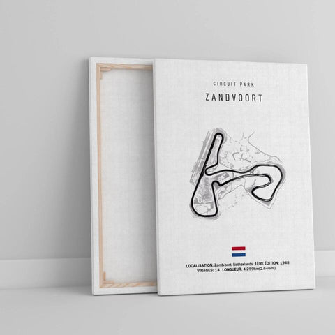 Affiche ou Tableau du Circuit de Formule 1  Zandvoort aux Pays-Bas