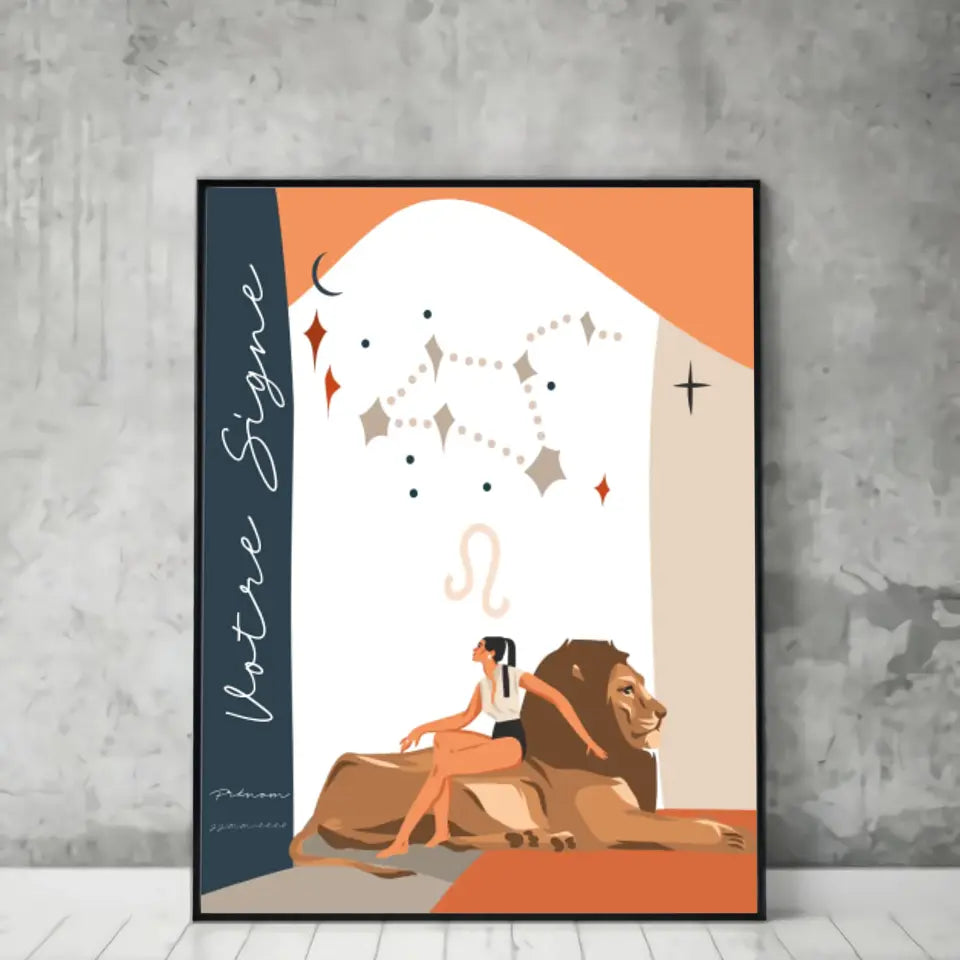 Tableau Signe Zodiaque Personnalisé Anastasy Helter