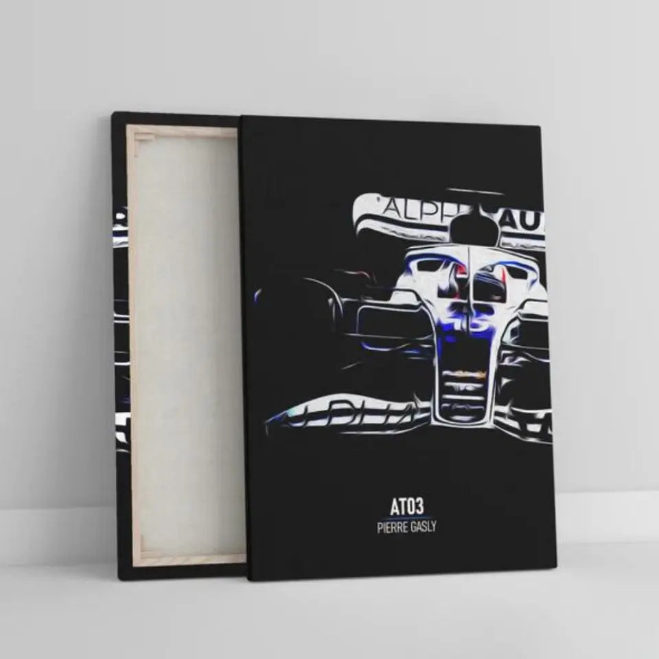 Affiche ou Tableau Alpha Tauri AT03 Pierre Gasly Formule 1