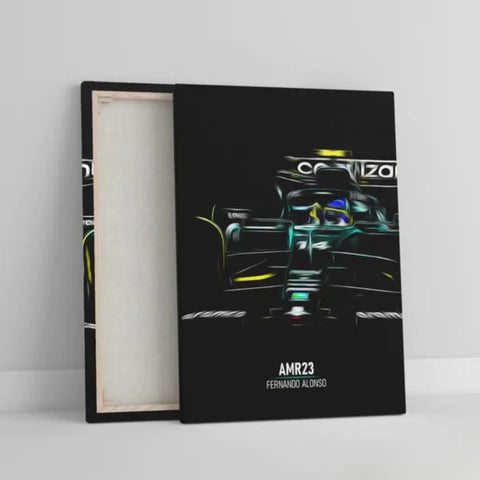 Affiche ou Tableau Aston Martin AMR23 Fernando Alonso Formule 1