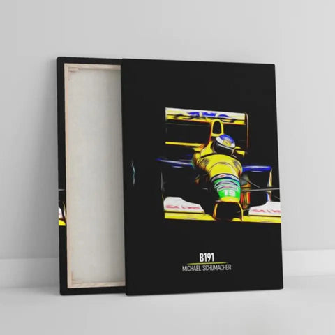 Affiche ou Tableau Benetton B191 Michael Schumacher Formule 1