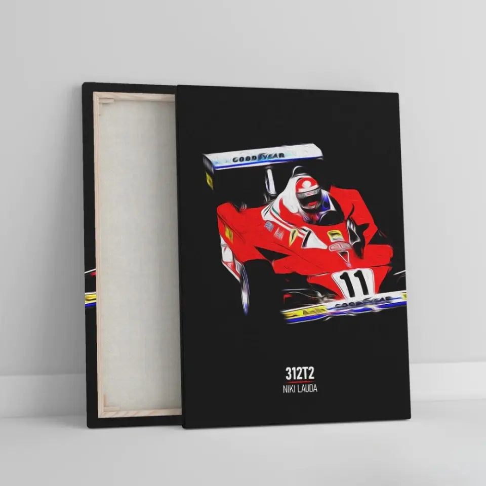 Affiche ou Tableau Ferrari 312T2 Niki Lauda Formule 1