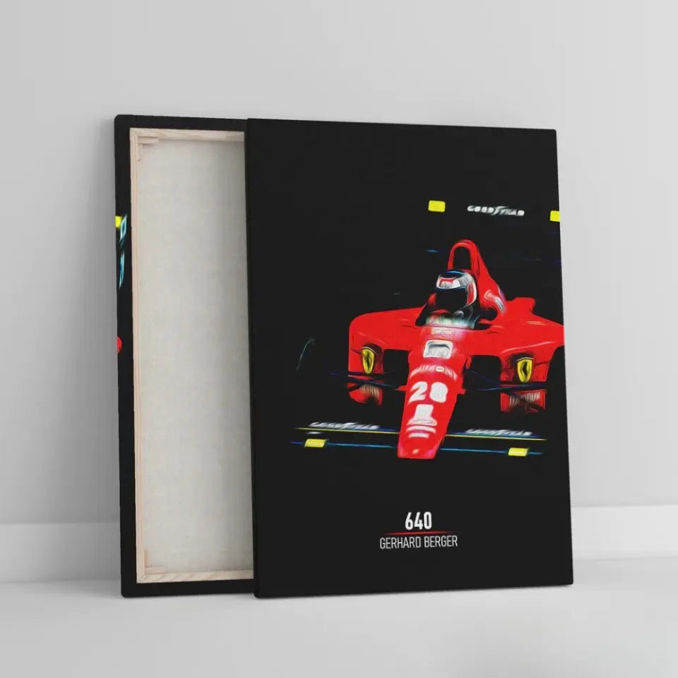 Affiche ou Tableau Ferrari 640 Gerhard Berger Formule 1