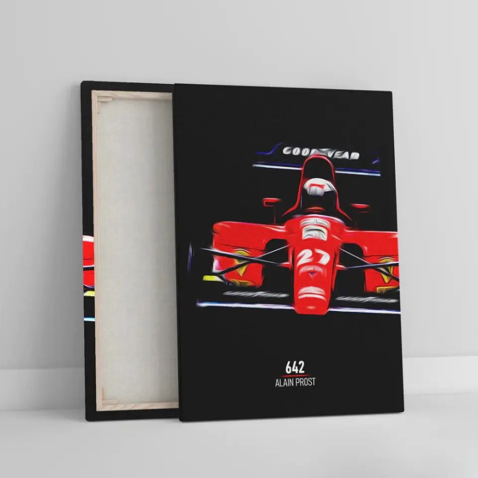 Affiche ou Tableau Ferrari 642 Alain Prost Formule 1