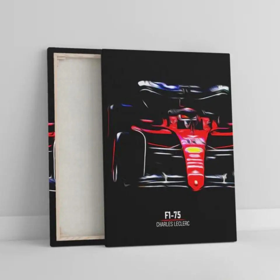 Affiche ou Tableau Ferrari F1-75 Charles Leclerc 2022 Formule 1