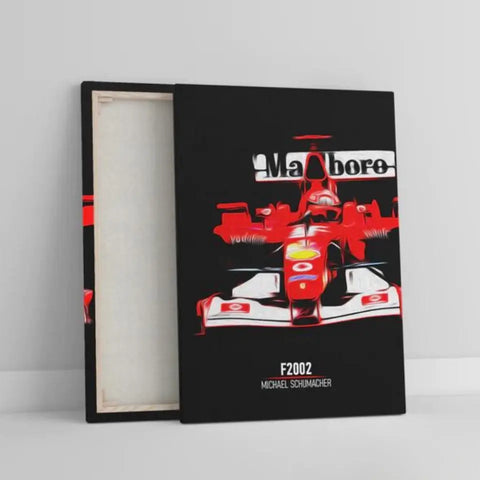 Affiche ou Tableau Ferrari F2002 Michael Schumacher Formule 1
