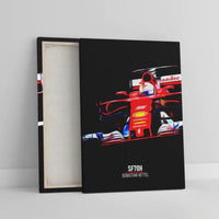Affiche ou Tableau Ferrari SF70H Sebastian Vettel Formule 1