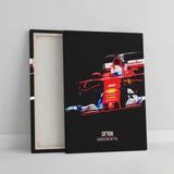 Affiche ou Tableau Ferrari SF70H Sebastian Vettel Formule 1