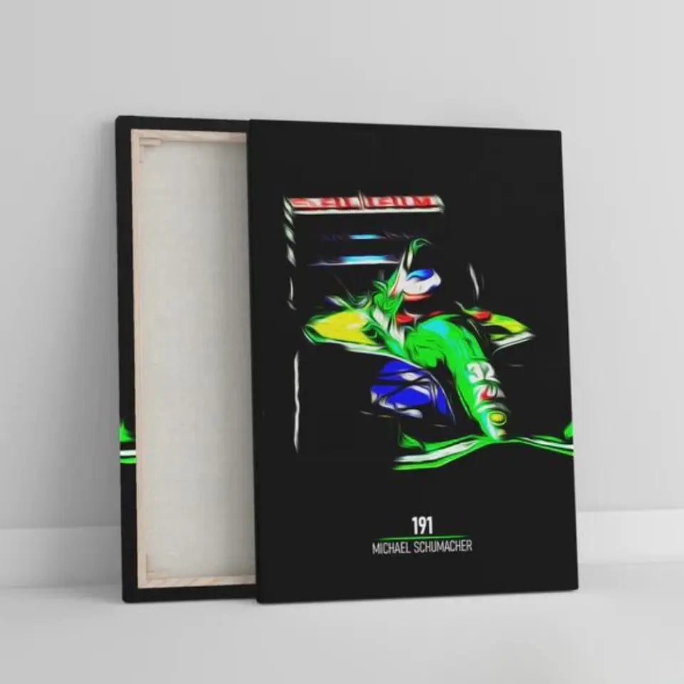Affiche ou Tableau Jordan 191 Michael Schumacher Formule 1