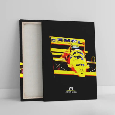 Affiche ou Tableau Lotus 99T Ayrton Senna Formule 1