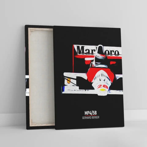 Affiche ou Tableau McLaren MP4 5B Gerhard Berger Formule 1