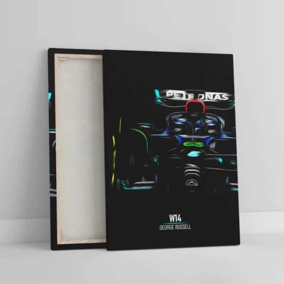 Affiche ou Tableau Mercedes W14 George Russell Formule 1