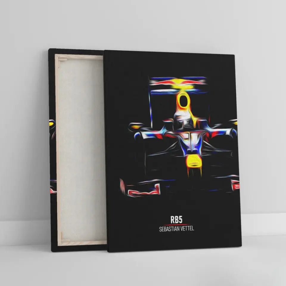 Affiche ou Tableau Red Bull RB5 Sebastian Vettel Formule 1