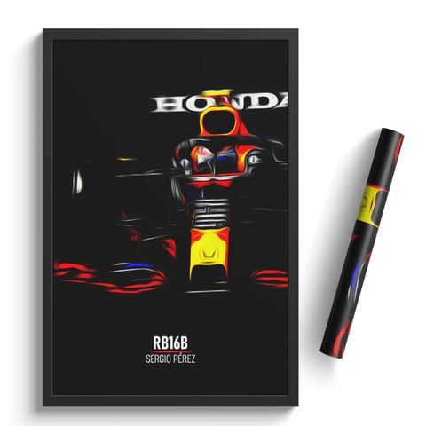 Affiche ou Tableau Red Bull RB16B Sergio Pérez Formule 1