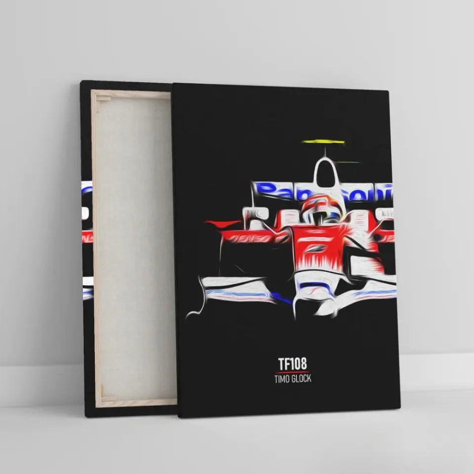 Affiche ou Tableau Toyota TF108 Timo Glock 2008 Formule 1