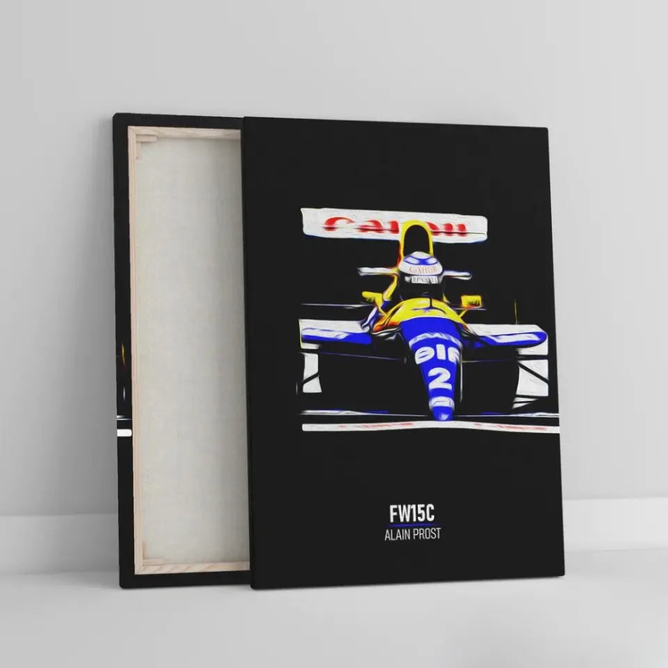 Affiche ou Tableau Williams FW15C Alain Prost 1993 Formule 1