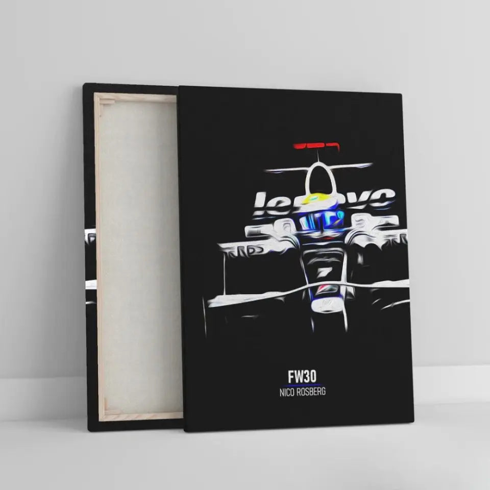 Affiche ou Tableau Williams FW30 Nico Rosberg 2008 Formule 1