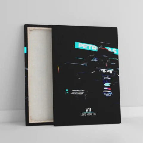 Affiche ou Tableau Mercedes W11 Lewis Hamilton Formule 1