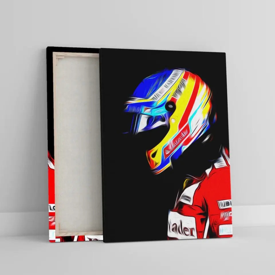 Affiche et Tableau Fernando Alonso Ferrari 2014 Formule 1