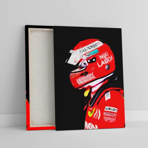 Affiche ou Tableau Sebastian Vettel Ferrari 2019 Niki Lauda Formule 1